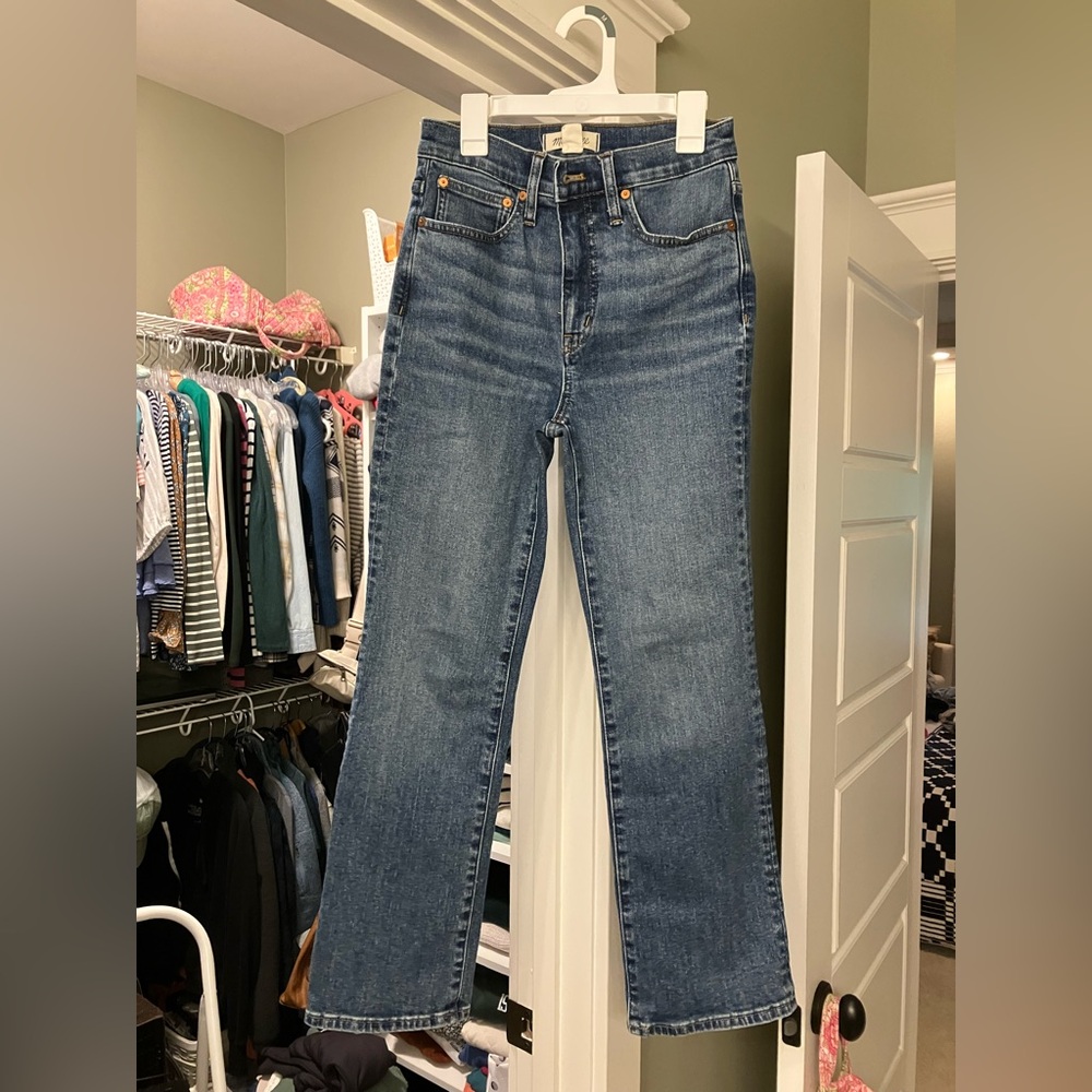 Madewell Cali Demi boot jeans, size 25